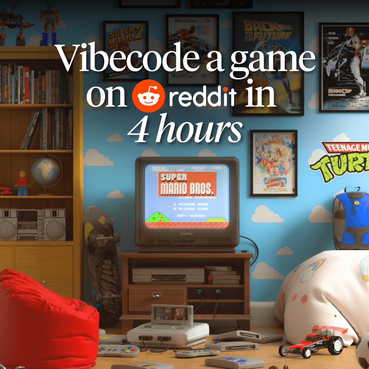 Vibecode a game on Reddit in 4 hours