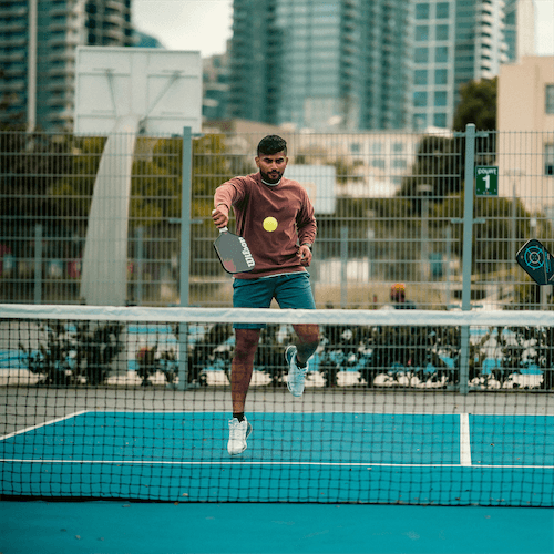 Wind down with a casual pickleball rally