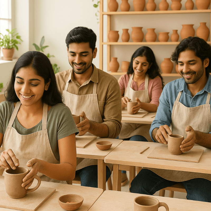 Hand Building Pottery Workshop