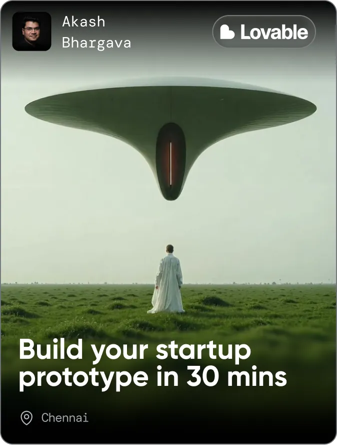 Build Startup Prototype - Chennai