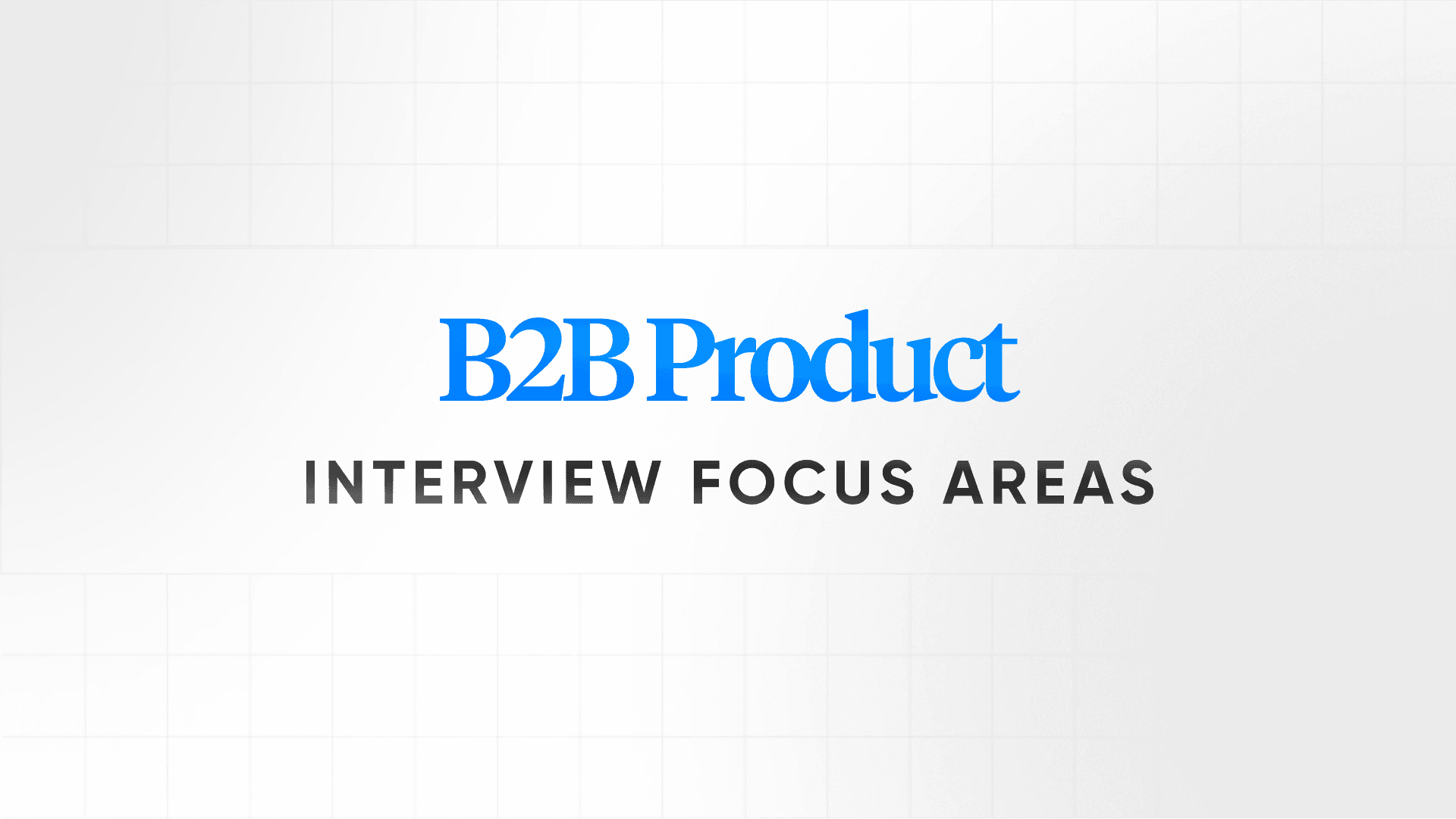 Naling Product interviews in B2B